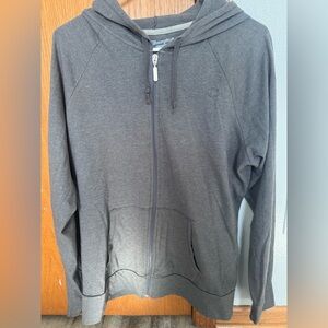Champion size XL slim fit gray zip up lightweight sweatshirt hoodie